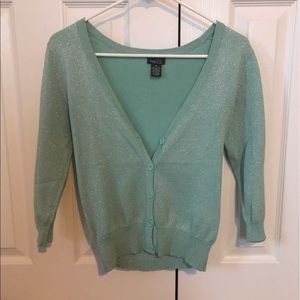Rue 21 Tiffany blue cardigan